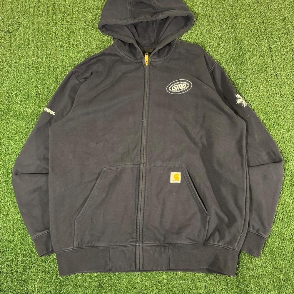Carhartt x Mountain Dew GMD Full-Zip Hoodie Black Mens Large Loose Fit 0327